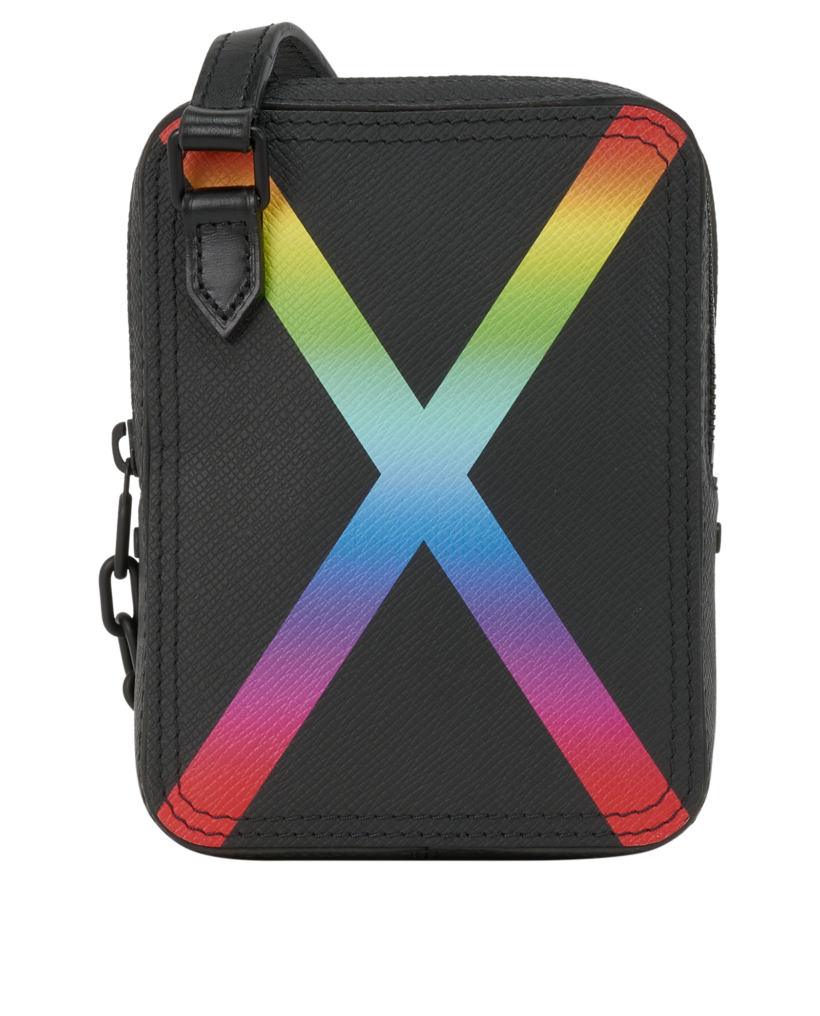 Rainbow Danube Messenger, &pound;1,100, Handbags, Black, Leather, Back view